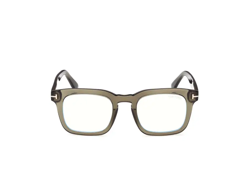 Uomo FT6025-B 096 Montature da vista Acetato Verde Squadrata Normale miniatura 2