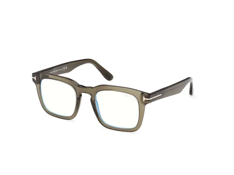 Uomo FT6025-B 096 Montature da vista Acetato Verde Squadrata Normale