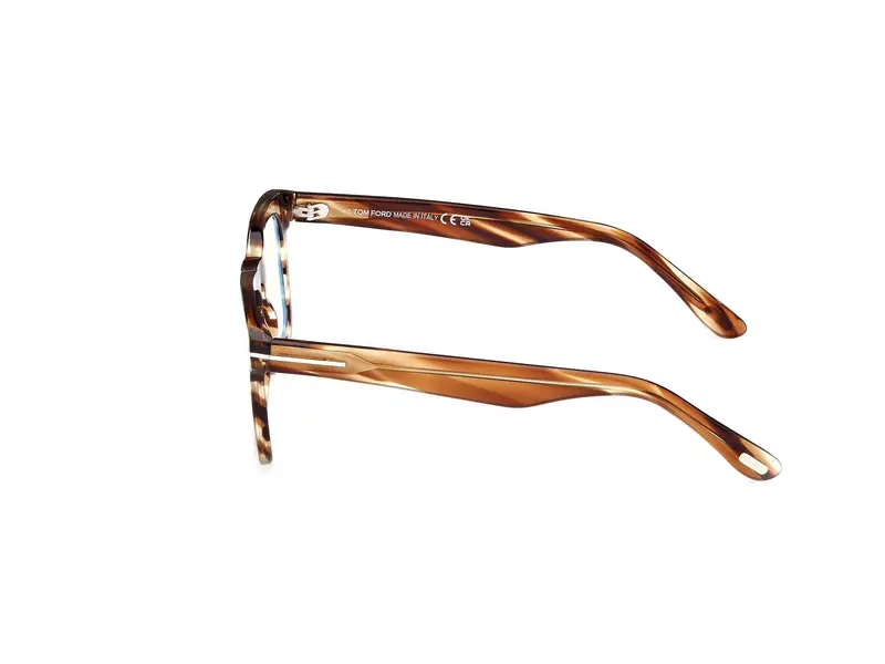 TOM FORD Uomo FT6025-B 53 Montature da vista Acetato Havana Squadrata Normale miniatura 2