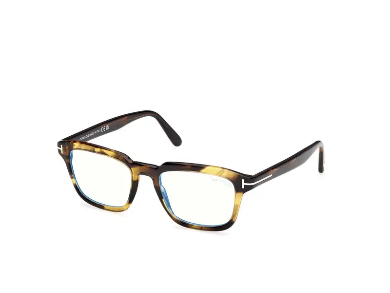 TOM FORD Uomo FT6032-B 56 Montature da vista Acetato Havana  Squadrata Normale