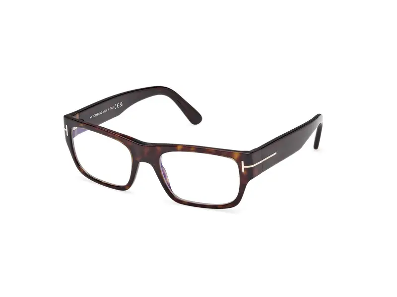TOM FORD Uomo FT6034-B 52 Montature da vista Acetato Havana  Squadrata Normale