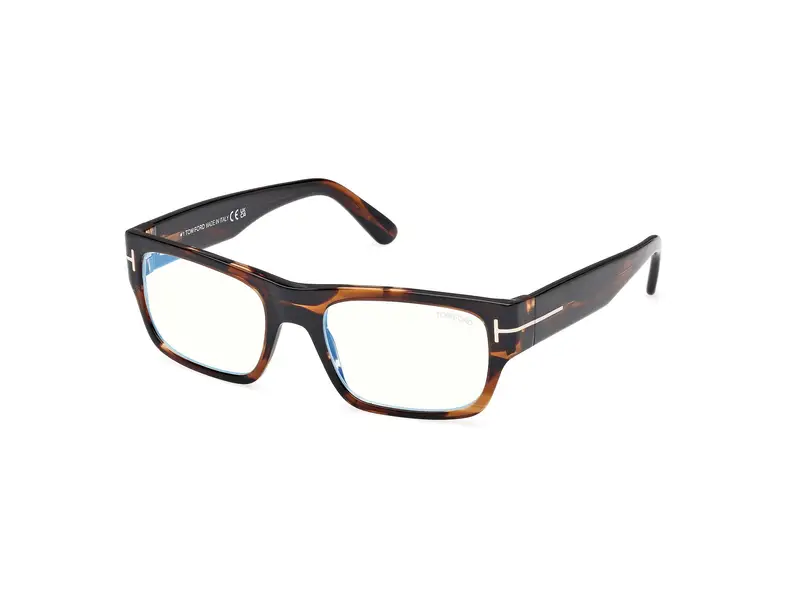 TOM FORD Uomo FT6034-B 56 Montature da vista Acetato Havana  Squadrata Normale