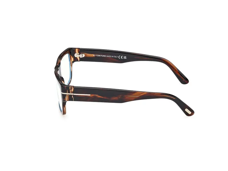 TOM FORD Uomo FT6034-B 56 Montature da vista Acetato Havana Squadrata Normale miniatura 2