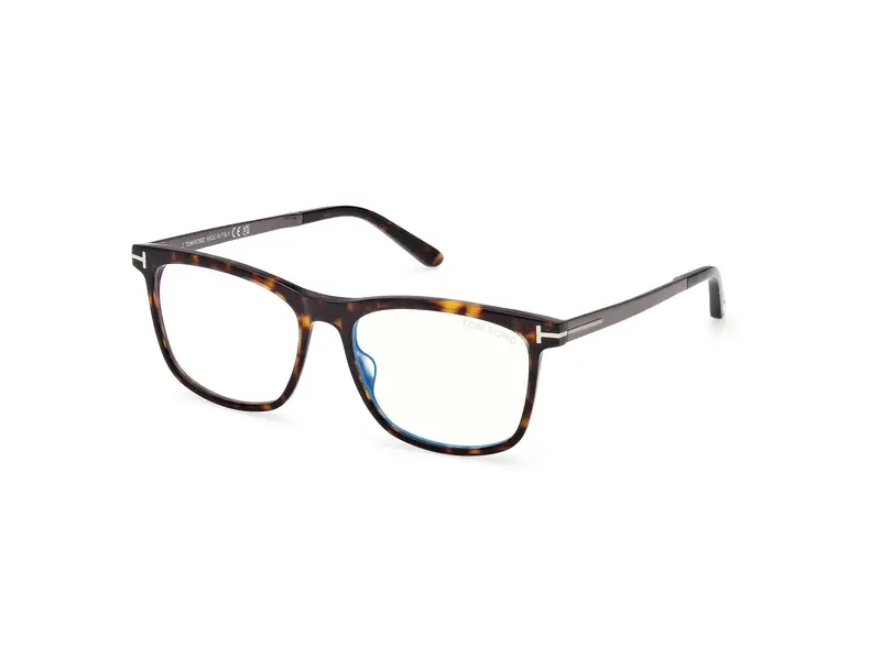 TOM FORD Uomo FT6038-B 52 Montature da vista Acetato Havana  Squadrata Normale