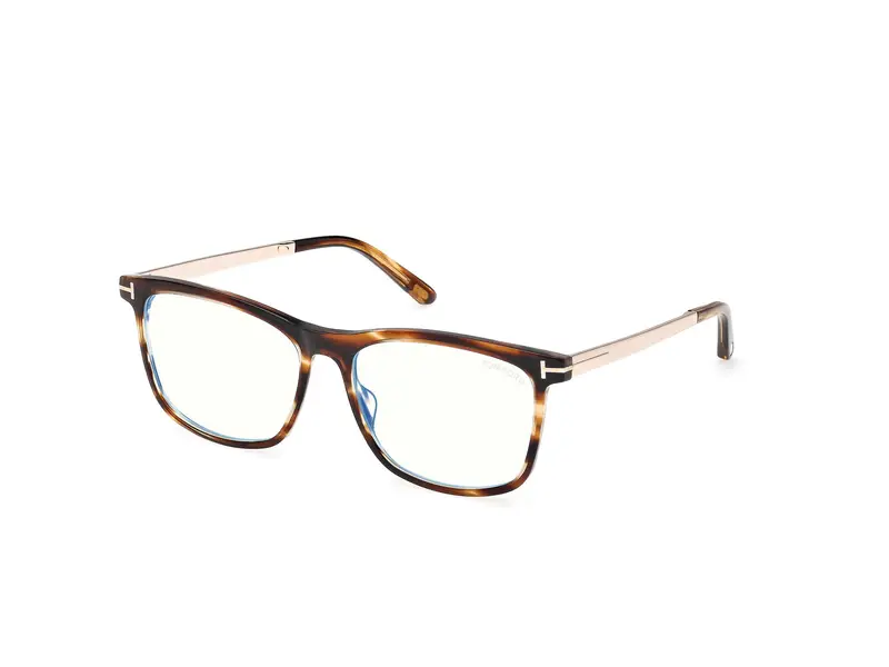 TOM FORD Uomo FT6038-B 55 Montature da vista Acetato Havana  Squadrata Normale
