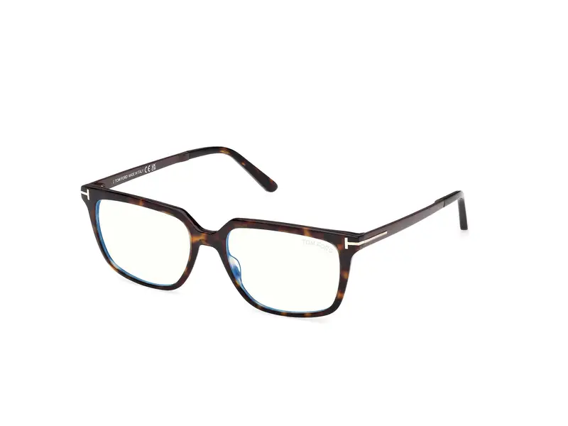 TOM FORD Uomo FT6039-B 52 Montature da vista Acetato Havana  Squadrata Normale
