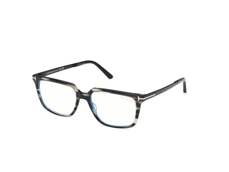 TOM FORD Uomo FT6039-B 56 Montature da vista Acetato Havana  Squadrata Normale