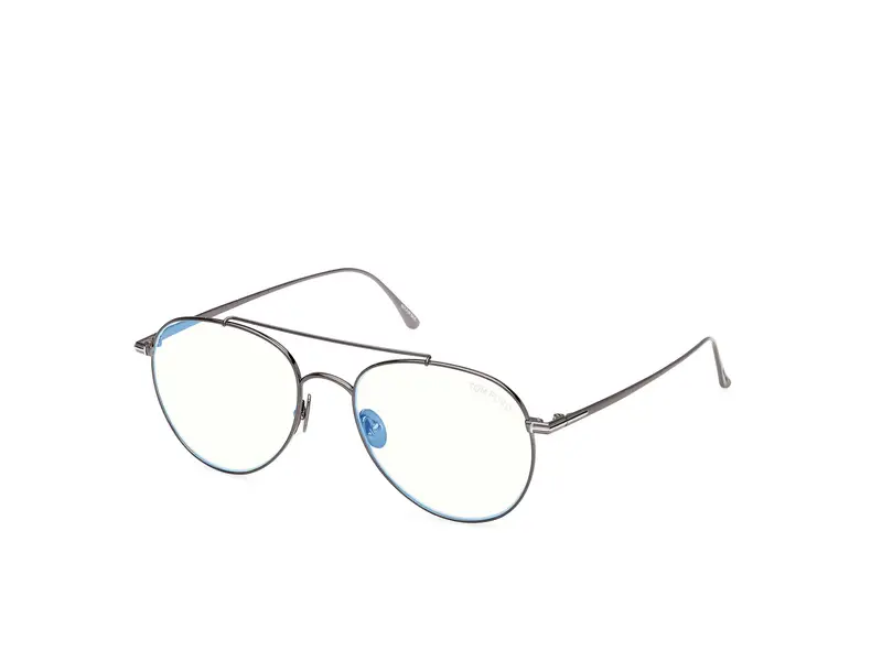 TOM FORD Uomo FT6040-B 8 Montature da vista Titanio Argento  Pilot Normale