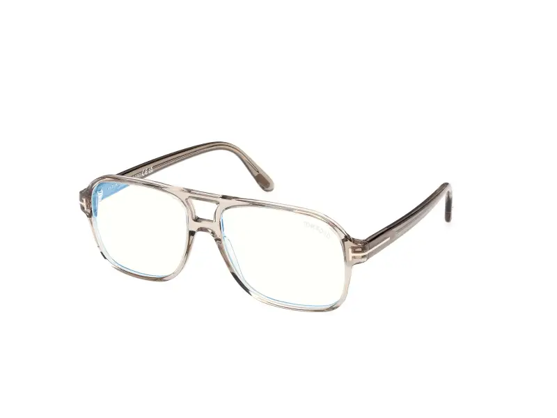 Uomo FT6058-B 051 Montature da vista Acetato Grigio Squadrata Normale