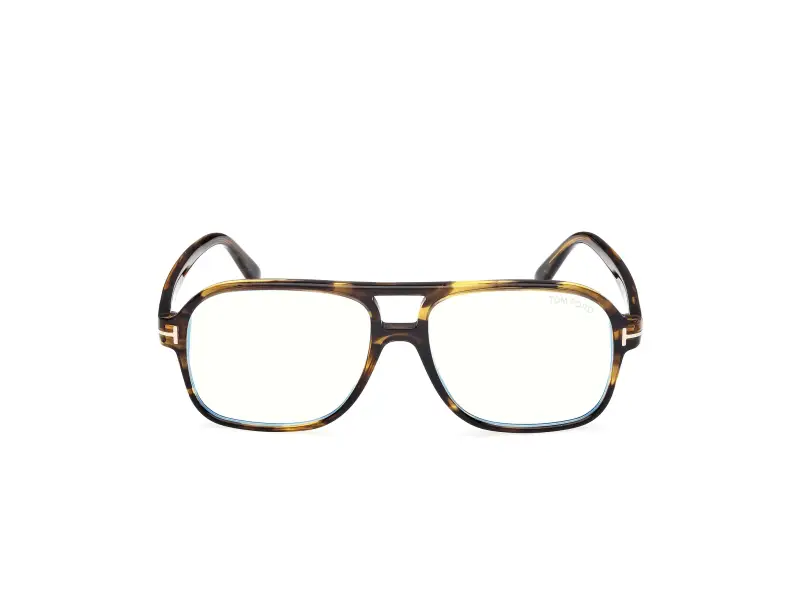 Uomo FT6058-B 056 Montature da vista Acetato Havana Squadrata Normale miniatura 2