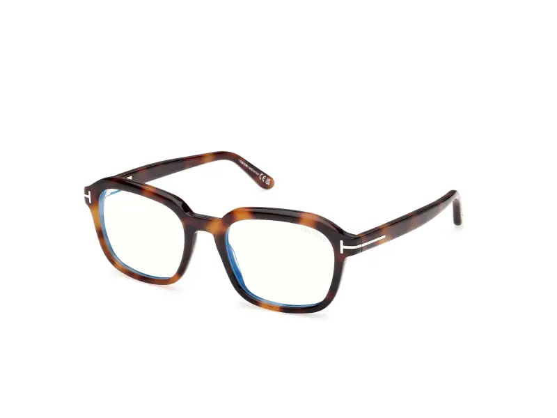 Uomo FT6060-B 053 Montature da vista Acetato Havana Squadrata Normale