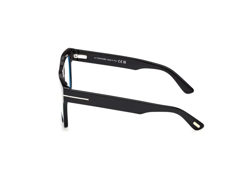 Uomo FT6068-B 001 Montature da vista Acetato Nero Marrone Squadrata Normale miniatura 3