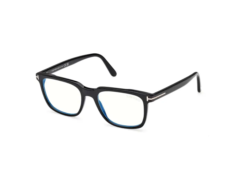 Uomo FT6080-B 001 Montature da vista Acetato Nero Squadrata Normale