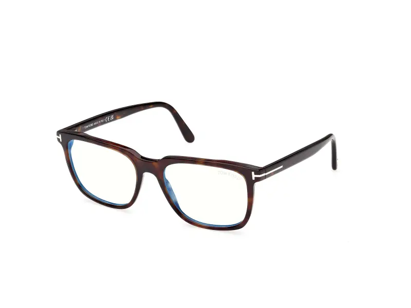 Uomo FT6080-B 052 Montature da vista Acetato Havana Squadrata Normale