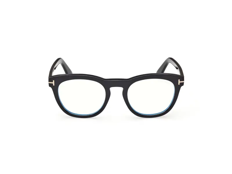 Uomo FT6081-B 001 Montature da vista Acetato Nero Rotonda Normale miniatura 2