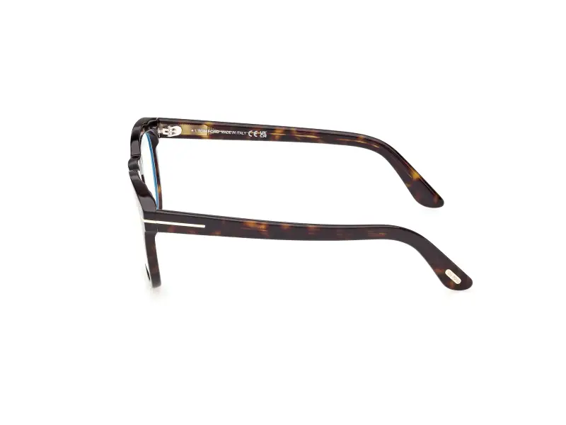 Uomo FT6081-B 052 Montature da vista Acetato Havana Rotonda Normale miniatura 3