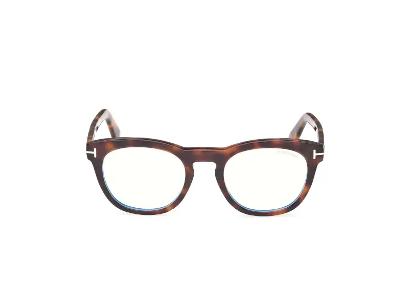 Uomo FT6081-B 053 Montature da vista Acetato Havana Rotonda Normale miniatura 2