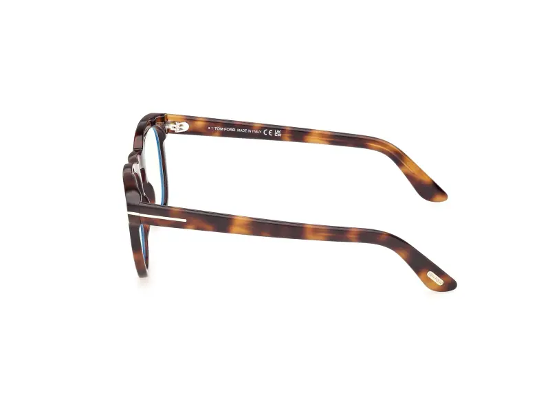 Uomo FT6081-B 053 Montature da vista Acetato Havana Rotonda Normale miniatura 3