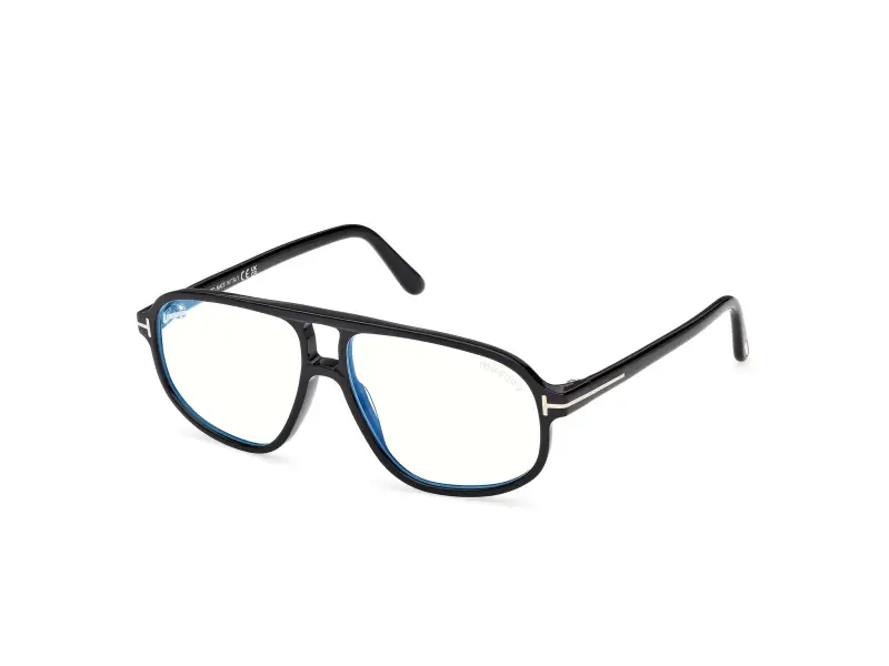 Uomo FT6082-B 001 Montature da vista Acetato Nero Squadrata Normale