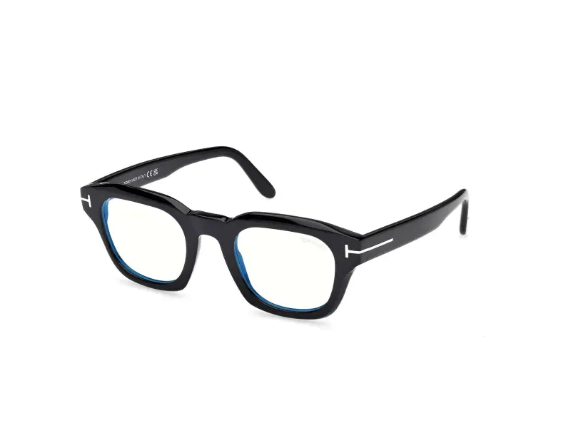 Uomo FT6083-B 001 Montature da vista Acetato Nero Squadrata Normale