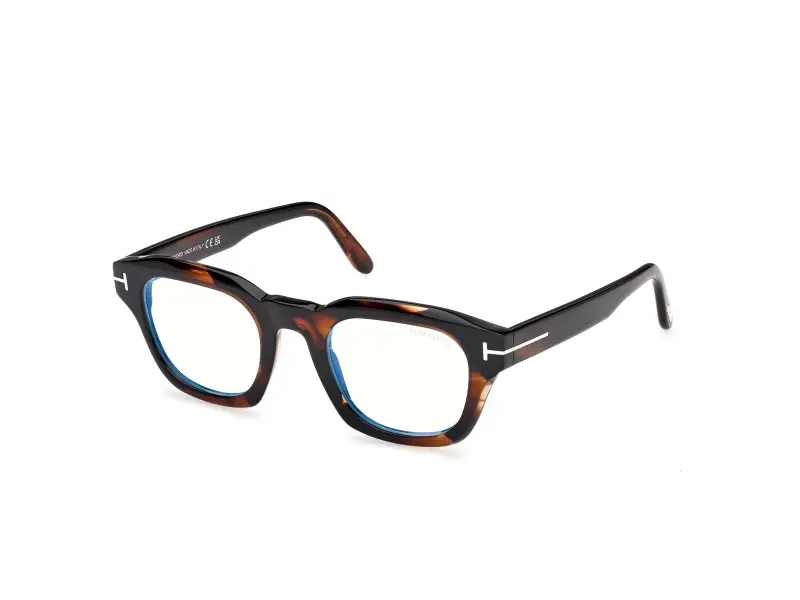 Uomo FT6083-B 056 Montature da vista Acetato Havana Squadrata Normale