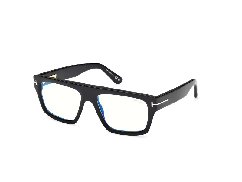 Uomo FT6084-B 001 Montature da vista Acetato Nero Squadrata Normale