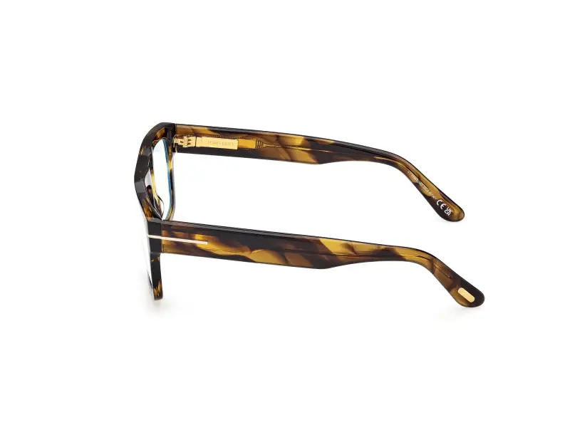 Uomo FT6084-B 056 Montature da vista Acetato Havana Squadrata Normale miniatura 3