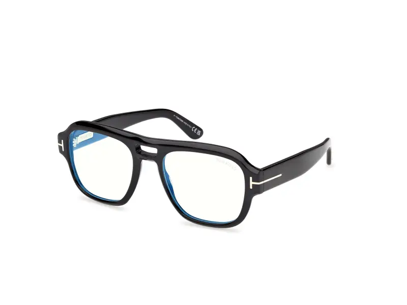 Uomo FT6085-B 001 Montature da vista Acetato Nero Squadrata Normale