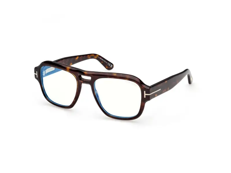Uomo FT6085-B 052 Montature da vista Acetato Havana Squadrata Normale