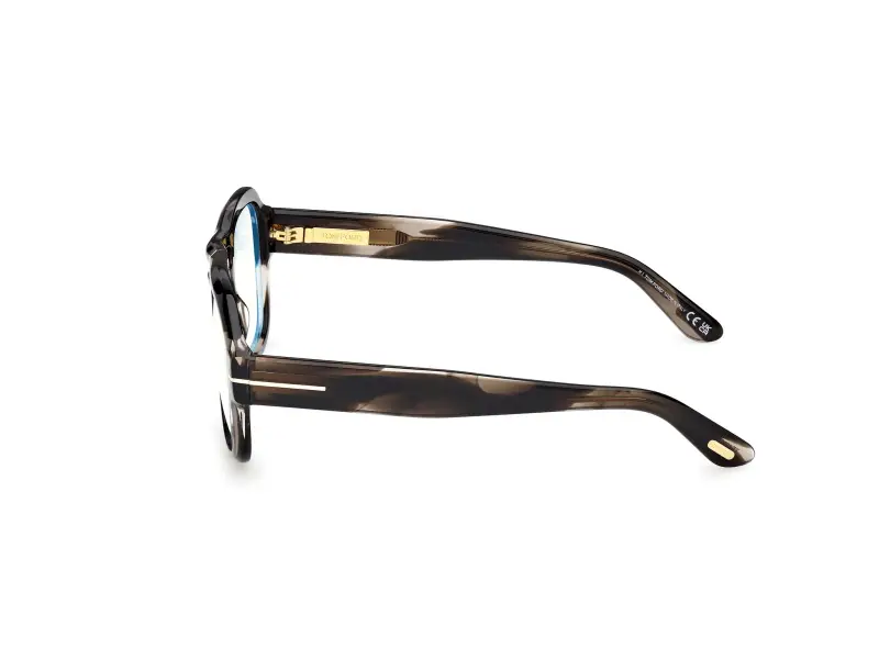 Uomo FT6085-B 056 Montature da vista Acetato Havana Squadrata Normale miniatura 3