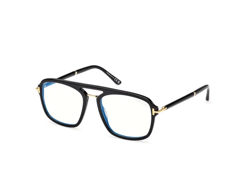 Uomo FT6086-B 001 Montature da vista Acetato Nero Squadrata Normale