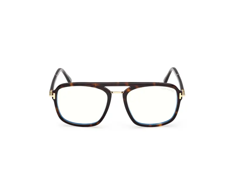 Uomo FT6086-B 052 Montature da vista Acetato Havana Squadrata Normale miniatura 2