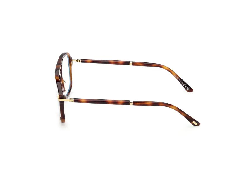 Uomo FT6086-B 053 Montature da vista Acetato Havana Squadrata Normale miniatura 3