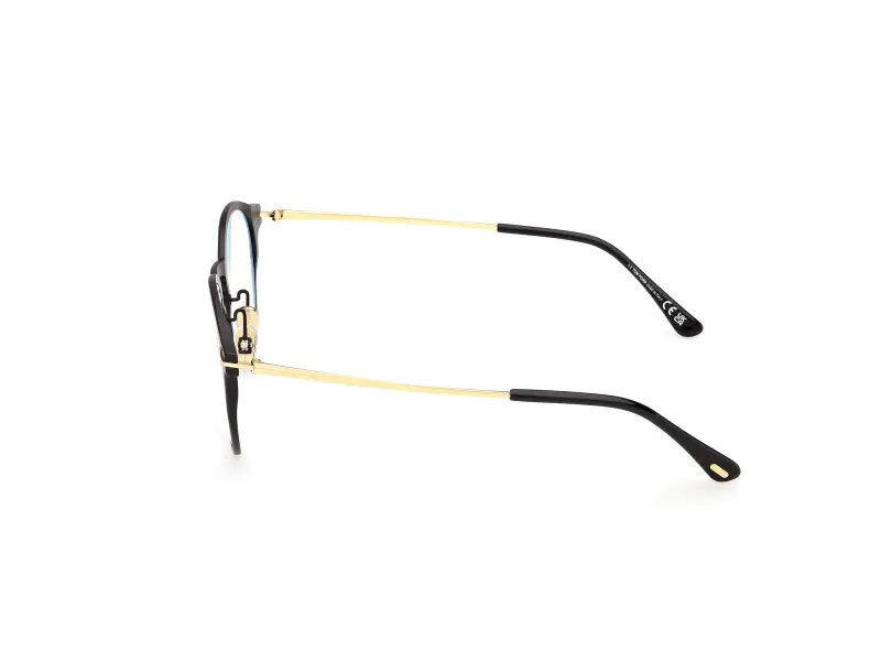 Uomo FT6088-B 002 Montature da vista Metallo Nero Rotonda Normale miniatura 3