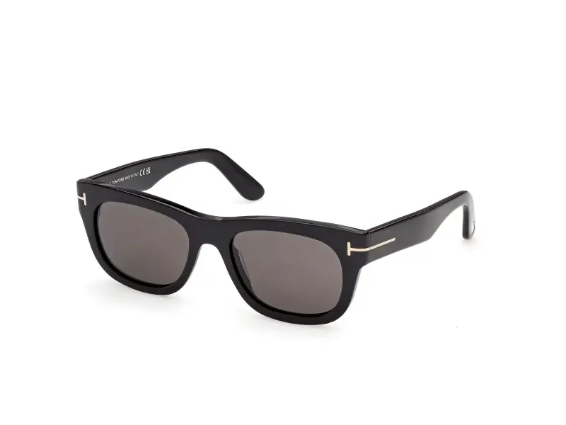 Uomo TOM FORD FT1334 MARSHALL-02 01A Occhiali da sole Acetato Nero Fumo Squadrata Normale