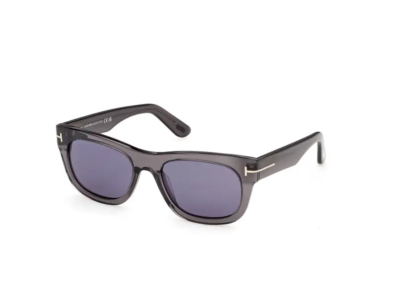 Uomo TOM FORD FT1334 MARSHALL-02 20V Occhiali da sole Acetato Grigio Blu Squadrata Normale