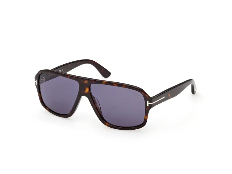 Uomo TOM FORD FT1335 WILLIAM-02 52V Occhiali da sole Acetato Havana Blu Squadrata Normale