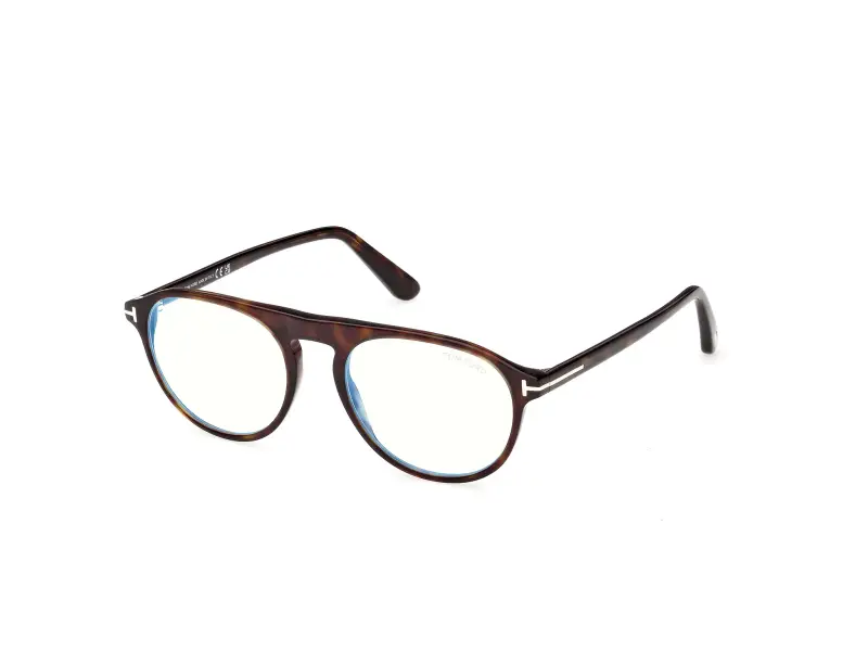 Uomo TOM FORD FT6118-B 52 Montature da vista Acetato Havana Pilot Normale