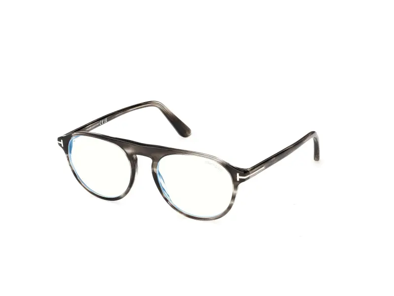 Uomo TOM FORD FT6118-B 55 Montature da vista Acetato Havana Pilot Normale