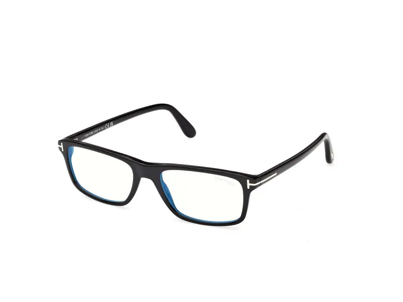 Uomo TOM FORD FT6119-B 001 Montature da vista Acetato Nero Squadrata Normale