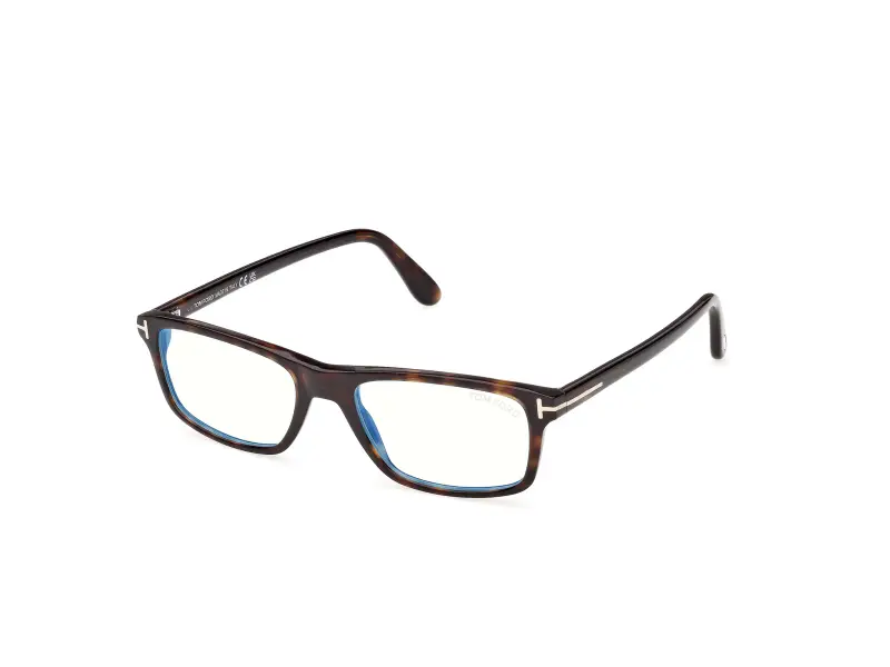 Uomo TOM FORD FT6119-B 052 Montature da vista Acetato Havana Squadrata Normale