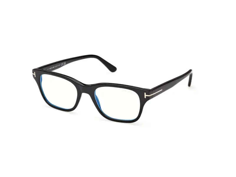 Uomo TOM FORD FT6120-B 001 Montature da vista Acetato Nero Squadrata Normale