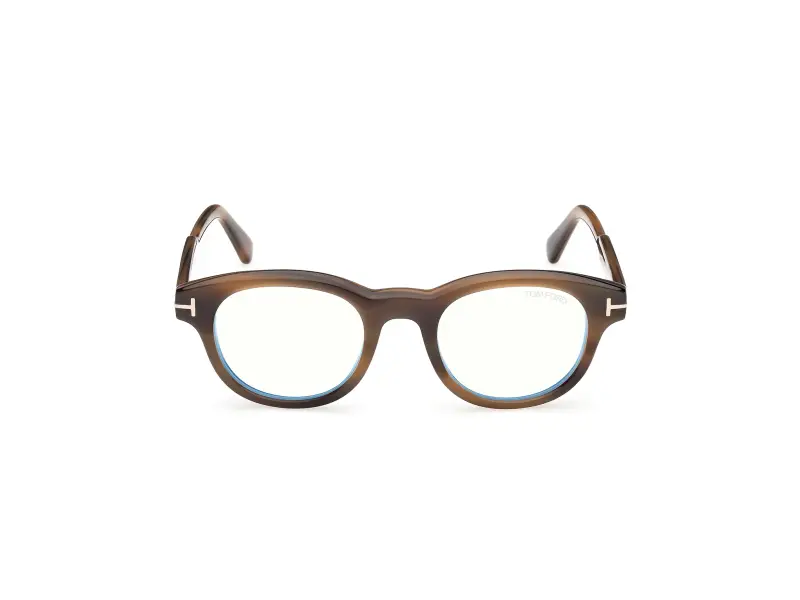 Uomo TOM FORD FT6121-B 055 Montature da vista Acetato Havana Rotonda Normale miniatura 2