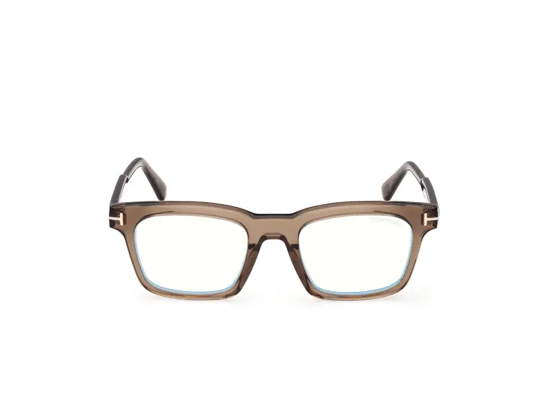 Uomo TOM FORD FT6122-B 048 Montature da vista Acetato Marrone Squadrata Normale miniatura 2