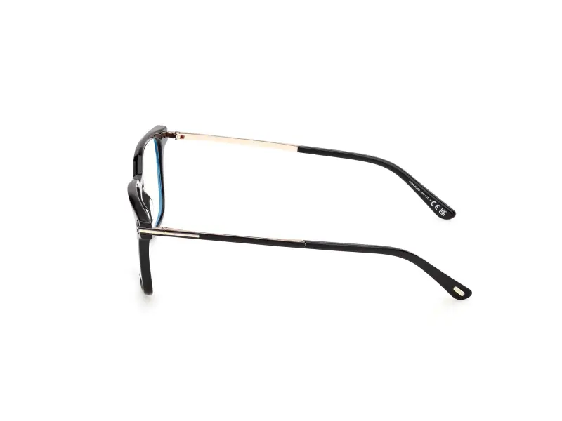 Uomo TOM FORD FT6124-B 001 Montature da vista Acetato Nero Squadrata Normale miniatura 3