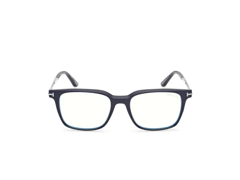 Uomo TOM FORD FT6124-B 090 Montature da vista Acetato Blu Squadrata Normale miniatura 2