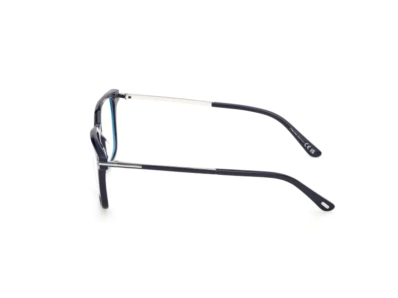 Uomo TOM FORD FT6124-B 090 Montature da vista Acetato Blu Squadrata Normale miniatura 3