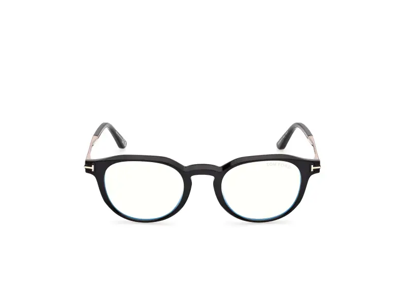 Uomo TOM FORD FT6125-B 001 Montature da vista Acetato Nero Rotonda Normale miniatura 2
