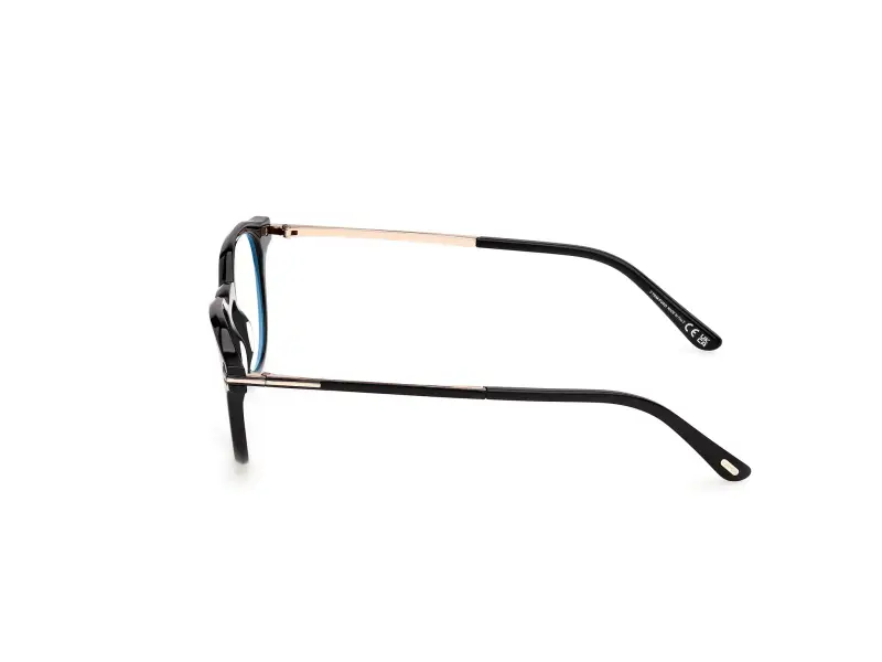 Uomo TOM FORD FT6125-B 001 Montature da vista Acetato Nero Rotonda Normale miniatura 3