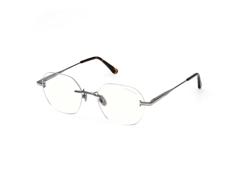 Uomo TOM FORD FT6126-B 008 Montature da vista Metallo Canna di fucile Geometrica Normale